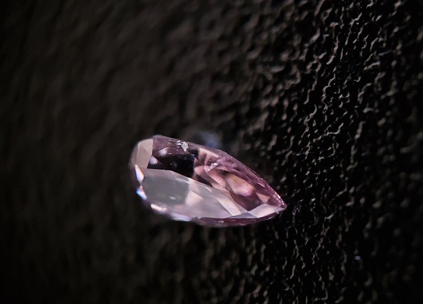 0.11ct Fancy Purplish Pink Diamond Pear SI1