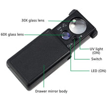 Load image into Gallery viewer, Pocket Magnifier Lens with UV light - Limanty
