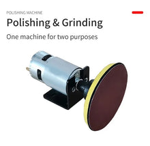 Load image into Gallery viewer, Opal Polisher Wheel Cabbing Machine Set Grinder Sander Gem Faceting 7 Speed
