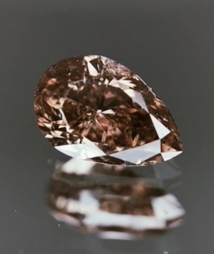 1.02ct Fancy Intense Brownish Orangy Pink Diamond