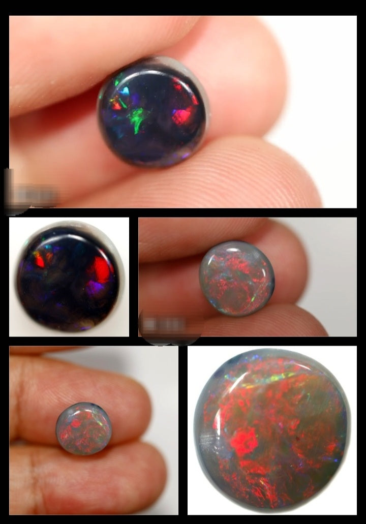 2.07 Solid Double Sided Australian Black Opal Tucson