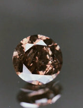 Load image into Gallery viewer, 1.01 Fancy Vivid Brownish Orangy Pink Diamond
