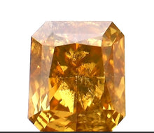 Load image into Gallery viewer, Orange Natural Diamind Radiant - Limanty
