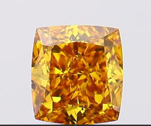 Load image into Gallery viewer, Orange Natural Diamond Cushion - Limanty
