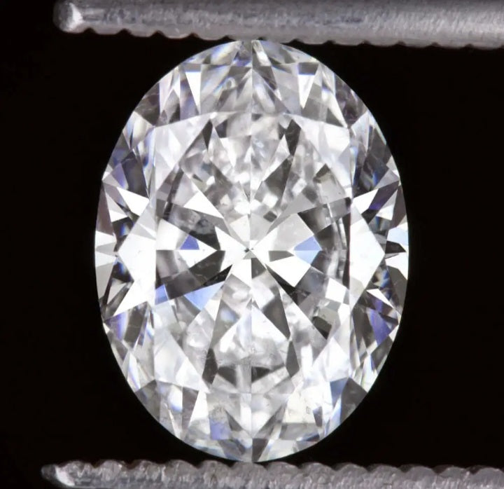 Diamond Pattern Colorless Colorless Oval Diamond – Limanty