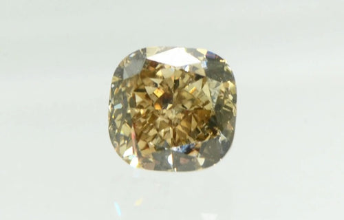 Stunning 1ct Champagne Natural Diamond Cushion - Limanty