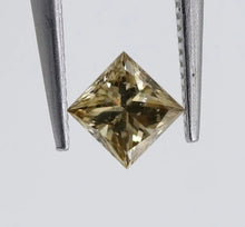 Load image into Gallery viewer, 0.8ct Champagne Natural Diamond Princess - Limanty
