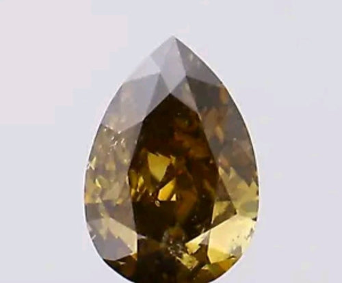 Exquisite 0.9ct Champagne Natural Diamond Pear - Limanty