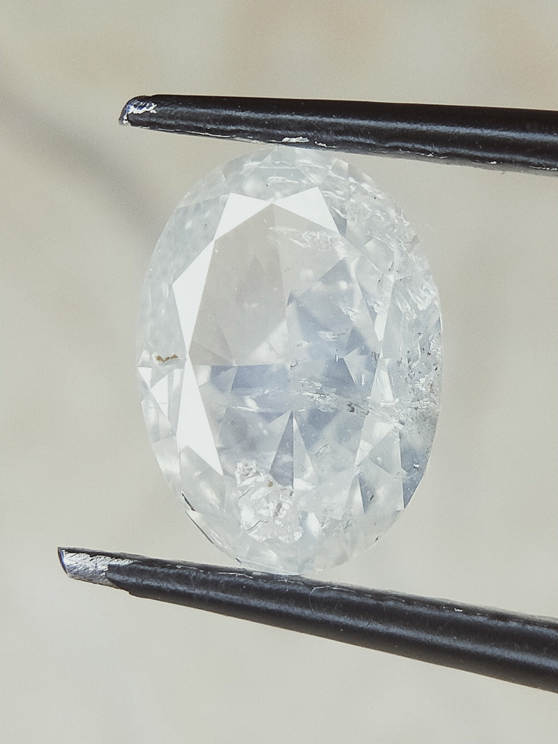 1.01ct Faint Grey-Blue Diamond