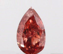 Load image into Gallery viewer, 0.10ct Fancy Vivid Reddish Pink diamond
