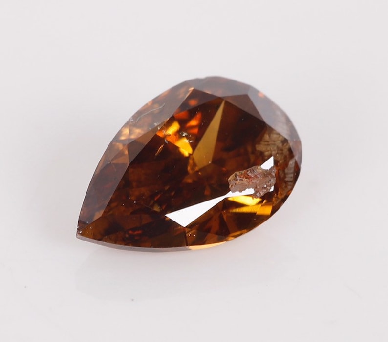 0.39 Fancy Dark Reddish Orange Diamond