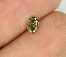 Load image into Gallery viewer, 0.23 Chameleon Diamond Fancy Vivid Yellowish Green
