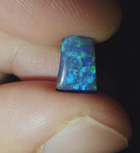 Load and play video in Gallery viewer, 1.34ct Pure Solid Black Opal Hunter Lightning Harlequin Pattern TOP Grade N1 B3
