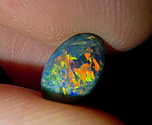 Load image into Gallery viewer, 1.20ct Pure Solid Black Opal Hunter Lightning Pinfire Galaxy Pattern TOP Grade N1 B1
