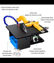 Load image into Gallery viewer, All In 1 Multifunction Grinding Polishing Machine Saw Stone Polisher Portable Polishing Machine Mini Table Saw Stone Engraving
