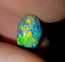 Load image into Gallery viewer, 1.20ct Pure Solid Black Opal Hunter Lightning Pinfire Galaxy Pattern TOP Grade N1 B1
