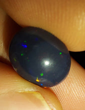 Load image into Gallery viewer, 2.67ct Pure Solid Black Opal Hunter Lightning Pinfire Flashstone Galaxy Pattern
