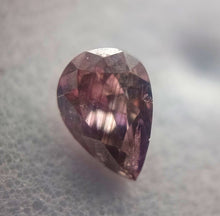 Load image into Gallery viewer, 0.16ct Fancy Intense Purplish Pink Diamond Pear SI1
