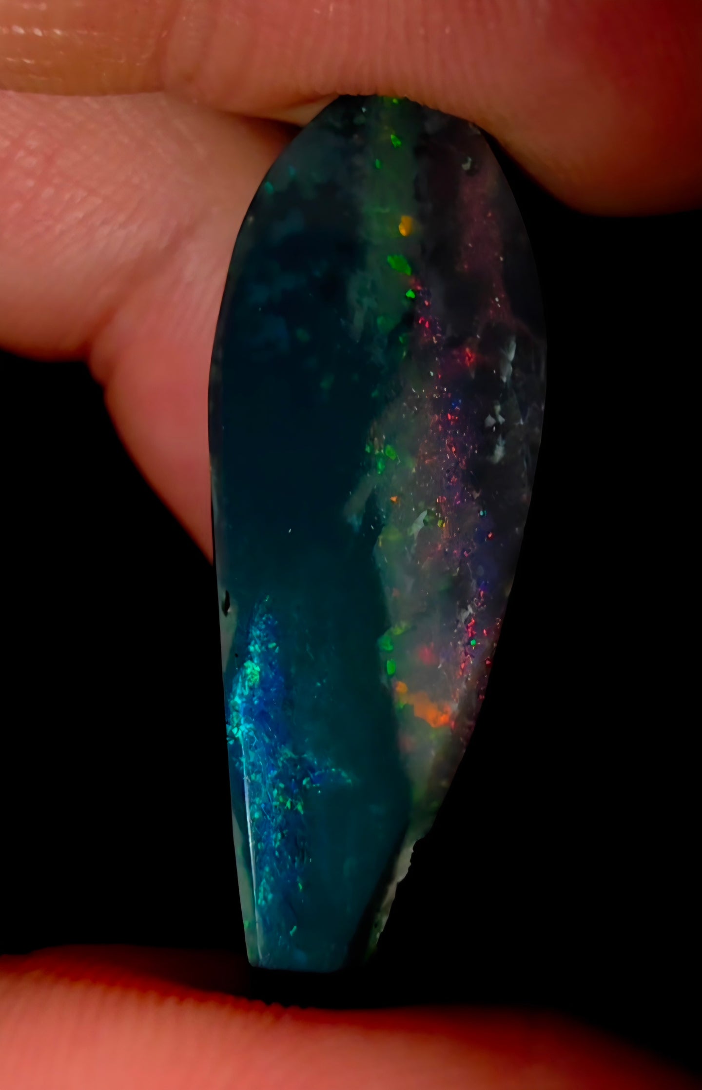 19.07 Massive Black Opal Pink Galaxy multiple patterns double sided