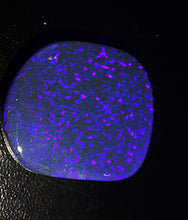 Load image into Gallery viewer, 27.98ct Huge Pure Solid Black Opal Hunter Lightning Purple Spark Galaxy Pattern
