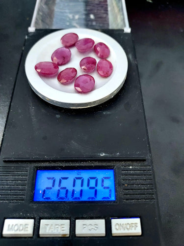 26ct lot of 9 rubies - Limanty